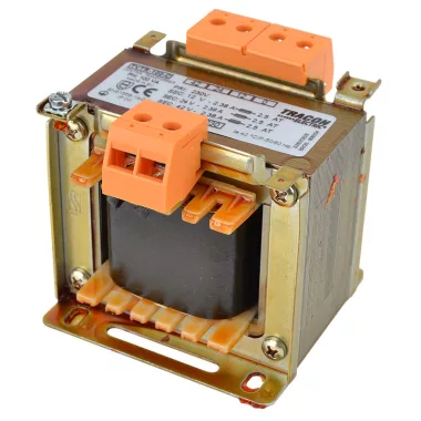 TRACON TVTR-100-C Normál, egyfázisú kistranszformátor 230V / 12-24-42V, max.100VA