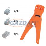 HOME TW 3-6 Krimpelő fogó, telefondugóhoz