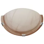   TRACON UFO-F-B Üveg oldalfali fél UFO lámpatest, bézs 230V, 50Hz, E27, max.1×60W, D=300 mm