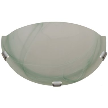 TRACON UFO-F-Z Glass side wall half UFO luminaire, green 230V, 50Hz, E27, max.1 × 60W, D = 300 mm, EEI = A ++, A +, A, B, C, D, E