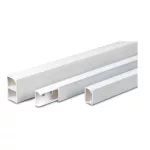   UNIVOLT 004867 MIK 25/40/2 fehér osztott 2m/szál, 30m/köteg kábelcsatorna, fedéllel, válaszfallal, fehér, UV-álló, >1250N