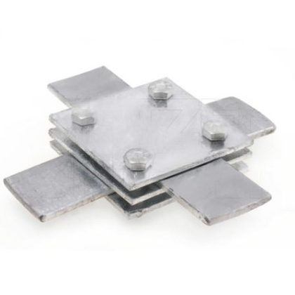   UNIVOLT 006239 KK30/30fvM6/3tlg keresztkötés, 30/30 mm, tüzih., M6/3részes, 60x60mm