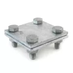   UNIVOLT 006250 KK40/40fvM8 keresztkötés, 40/40 mm, tüzih., M8, 70x70mm