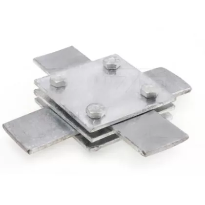   UNIVOLT 006251 KK30/30fvM8/3tlg keresztkötés, 30/30 mm, tüzih., M8/3részes, 60x60mm