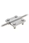 UNIVOLT 006252 KK10/40fvM8 keresztkötés, 10/40 mm, tüzih., M8, 70x70mm