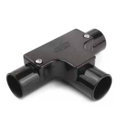   UNIVOLT 009640 HFIT 20 fekete halogénmentes T-idom fedéllel