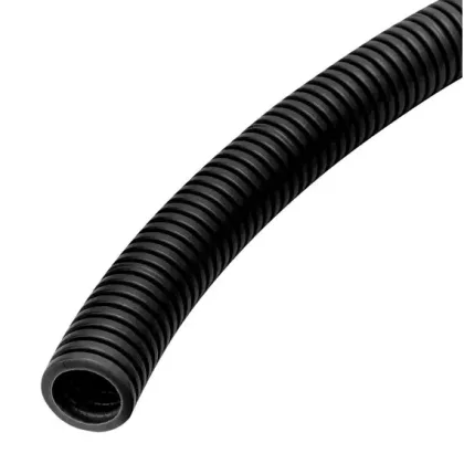  UNIVOLT 011304 HFXP-HT 32 lépésálló gégecső, UV-álló, >750N, halogénmentes, fekete 25m/tekercs