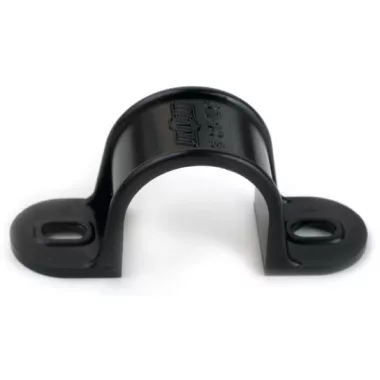 UNIVOLT 020833 HFS 20 halogénmentes csőszorító kengyel, két helyen rögzíthetö, UV-álló, fekete