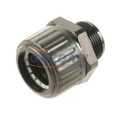 UNIVOLT 027803 SGL 5050 Egyenes csőcsatlakozó, halogénmentes fekete