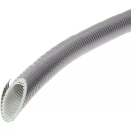   UNIVOLT 086550 FXPM Turbo 40 lépésálló gégecső, műanyag köpennyel, belső hosszanti barázdákkal,>750N, szürke 25m/tekercs