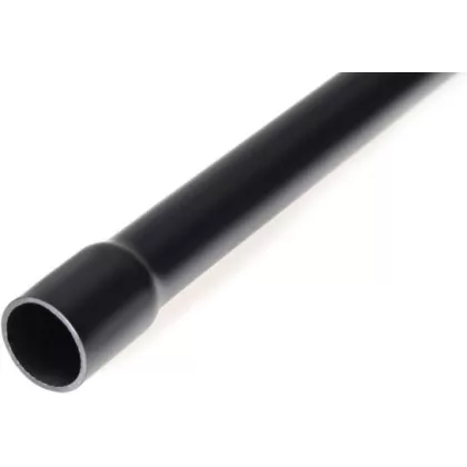   UNIVOLT 087220 HFPRM Turbo 20 Merev védőcső, MÜ I,>750N, UV-álló, tokozott, belső hosszanti barázdákkal fekete 3m