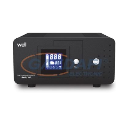   WELL UPS SZÜNTEMENTES TÁPEGYSÉG, 140-270V, 300VA, Kazánok, szivattyúk, motorok, pumpák szünetmentesítéséhez ajánlott (STEADY 300VA)