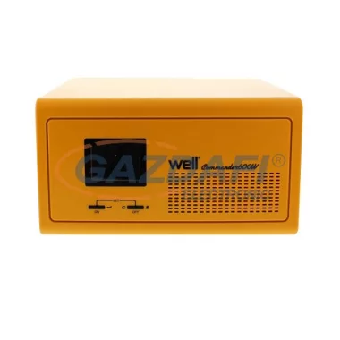 WELL UPS SZÜNETMENTES TÁPEGYSÉG, 156-294V, 600W, Kazánok, szivattyúk, motorok, pumpák szünetmentesítéséhez ajánlott (COMMANDER 600W)
