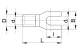 TRACON V10-6 Szigeteletlen villás saru, ónozott elektrolitréz 10mm2, M6, (d1=4,5mm, d2=6,4mm) TRACON V10-6 Szigeteletlen villás saru, ónozott elektrolitréz 10mm2, M6, (d1=4,5mm, d2=6,4mm)