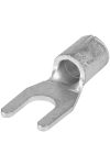 TRACON V4-6 Szigeteletlen villás saru, ónozott elektrolitréz 4mm2, M6, (d1=3,5mm, d2=6,5mm
