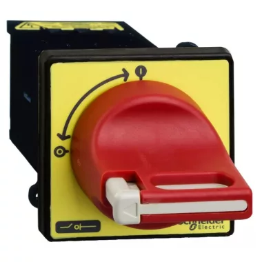 SCHNEIDER VCDN12 Fő- és vészleállító kapcsoló, ajtóra szerelt, átm. 22.5mm, 12A