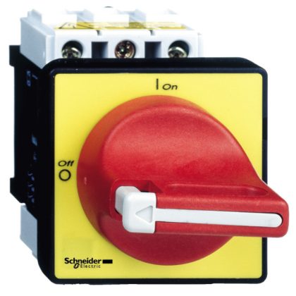   SCHNEIDER VCF0 Komplett fő- és vészleállító kapcsoló 25A, ajtóra, csavaros