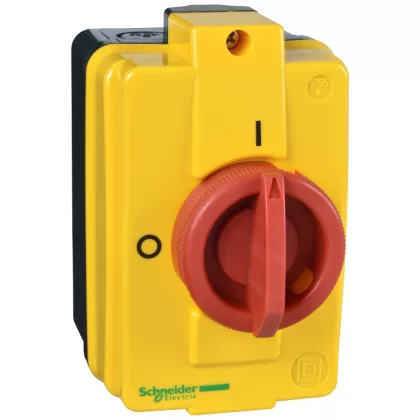 SCHNEIDER VCFN12GE Komplett tokozott fő- és vészleállító kapcsoló IP65, 10A