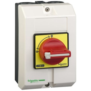 SCHNEIDER VCFXGE2 Fő- és vészleállító kapcsoló üres tok 50-63A, kapcsolókarral