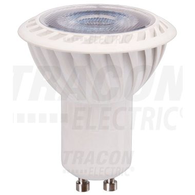 TRACON VCOB5CW LED spot fényforrás 230VAC, 5 W, 6500 K, GU10, 370 lm, 100°, EEI=A+