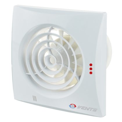  VENTS 100 QUIET TH Klasszikus megjelenésű háztartási ventilátor, 100 mm légcsatornához, időrelével és páraézékelővel.
