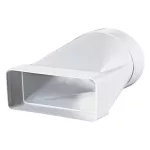   BLAUBERG BlauPlast  UBS 125/204x60 (t/p) Műanyag átalakító idom, egyenes, excentrikus, 60*204 mm átmérő, 125 mm keresztmetszet.