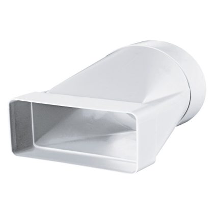   BLAUBERG BlauPlast  UBS 100/110x55 (t/p) Műanyag átalakító idom, egyenes, excentrikus, 55*110 mm átmérő, 100 mm keresztmetszet.