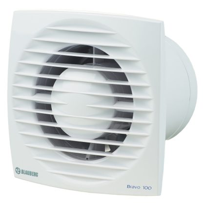   BLAUBERG BRAVO 100 T Klasszikus ventilátor, 100 mm légcsatornához, időrelével. Golyóscsapágyas kivitel. d=100mm 2300RPM 35dBA 101m³/h