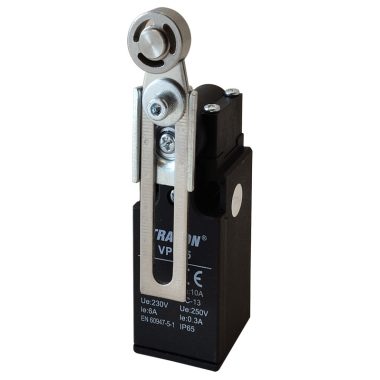 TRACON VP145 Helyzetkapcsoló, lengőkar-görgő 1xNO+1xNC, 6A/230V AC-15, 0,3A/250V DC-13, 30