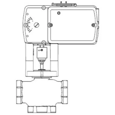 SCHNEIDER VS-7313-812-4-08 1" 3/4 WayValve+MS51-7103-150ACT