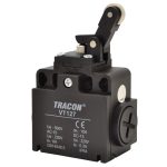   TRACON VT127 Helyzetkapcsoló, nyomógörgős 1xNO+1xNC, 6A/230V AC-15, 0,3A/250V DC-13, IP65