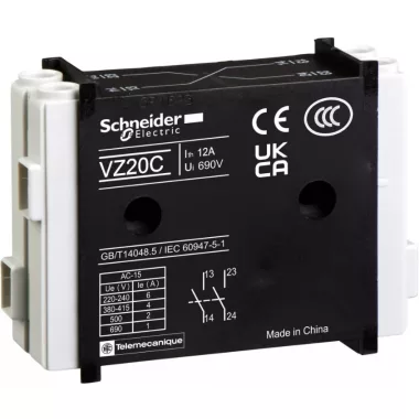 SCHNEIDER VZ20 Segédérintkező blokk (2NY)
