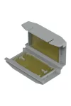 Wago 207-1372 Gélbox; működtetőkaros csatlakoztatás; kábelekhez; géllel előretöltve; max. 4 mm²-es csatlakozók; vezeték összekötők nélkül; 1-es méret; szürke