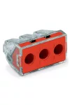 Wago 773-173 PUSH WIRE® csatlakozó kötődobozokhoz; tömör és sodrott vezetékekhez; max. 6 mm²; 3 vezeték; 