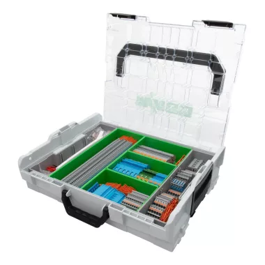 Wago 821-161 TOPJOB® S INSTA-BOX; L-BOXX® 102; működtető nyílással és nyomógombbal; épületek elosztótábláihoz