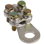   TRACON WCJB-16-25-2 Csavarozható réz lemezsaru, 4 csavarral 16-25mm2, M8, 4x(M5x20)