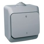   SCHNEIDER WDE000620 CEDAR PLUS Kétpólusú kapcsoló, IP44, szürke (102)