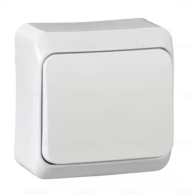 SCHNEIDER WDE001010 PRIMA Egypólusú kapcsoló 10AX, fehér (101)