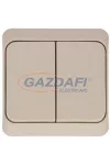 SCHNEIDER WDE001151 PRIMA Csillárkapcsoló, jelzőfényes, 10AX, krém