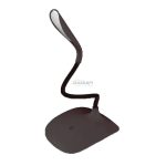 LED asztali lámpa, 3,6W, USB, dimmelhető, fekete