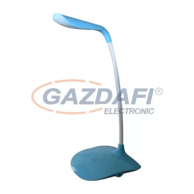 LED asztali lámpa, 3,6W, USB, dimmelhető, kék