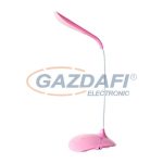 LED asztali lámpa, 3,6W, USB, dimmelhető, pink