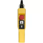   SCHNEIDER XACA2173 2 kétfokozatú nyomógomb+vészgomb, mechanikus retesz, NO+NO érintkezők, g.sapka