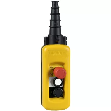 SCHNEIDER XACA2713 2 nyomógomb, mechanikus retesz, NO érintkező, +vészgomb (NC)