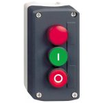 SCHNEIDER XALD363B Tokozott nyomógomb 2 gombos + 1 jjelzől.