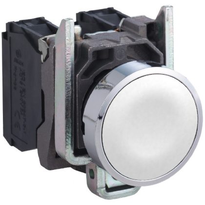SCHNEIDER XB4BA11 Nyomógomb fehér, 1N/O
