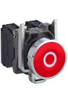SCHNEIDER XB4BA4322 Komplett nyomógomb, piros, "O" jellel