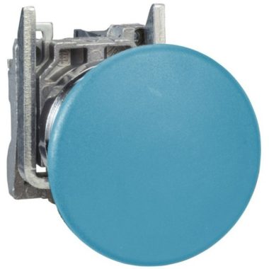 SCHNEIDER XB4BC61EX ATEX D gombafejű nyomógomb 40mm, fém, 1NO, kék