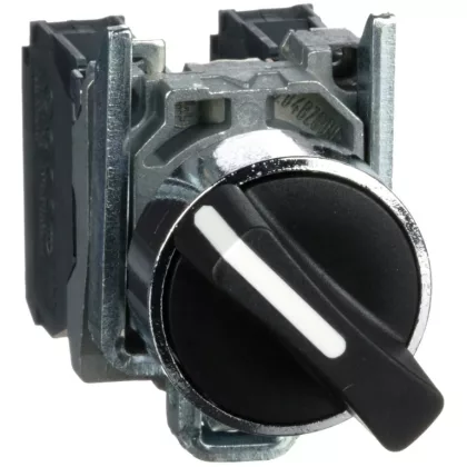   SCHNEIDER XB4BD25EX ATEX D kétállású kapcsoló, fém, fekete, 1NO+1NC