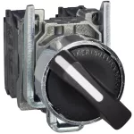   SCHNEIDER XB4BD33EX ATEX D háromállású kapcsoló, fém, fekete, 2NO